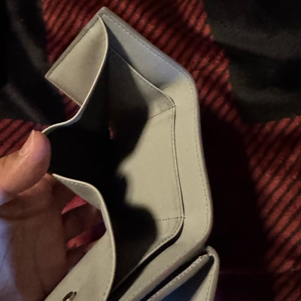 Dior Blue and Gray Leather Wallet - Picture 3 of 11